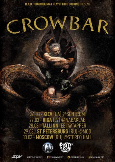 Уже на следующей неделе Crowbar вернутся в Россию