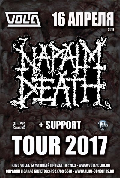 16.04.2017 - Volta - Napalm Death