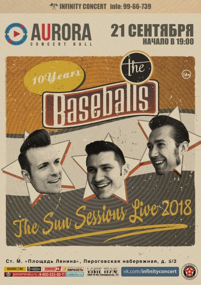 21.09.2018 - Aurora Concert Hall - The Baseballs