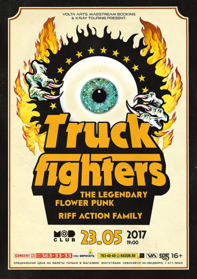 23.05.2017 - MOD - Truckfighters, Riff Action Family, The Legendary Flower Punk