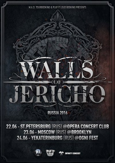 Walls Of Jericho возвращаются в Россию