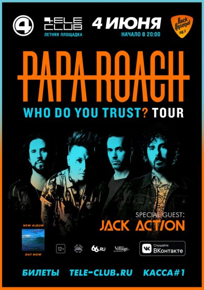 04.06.2019 - Tele-Club - Papa Roach, Jack Action