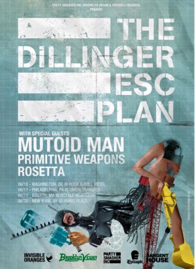 The Dillinger Escape Plan отправляются в мини-тур по США