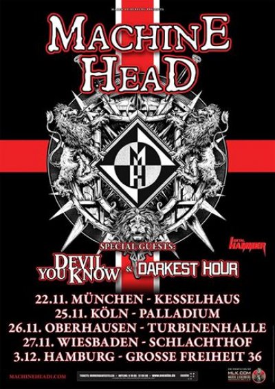 Machine Head в Германии в ноябре