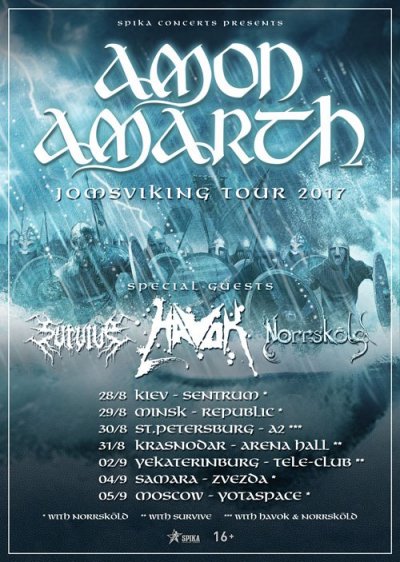 Amon Amarth - Jomsviking Tour 2017