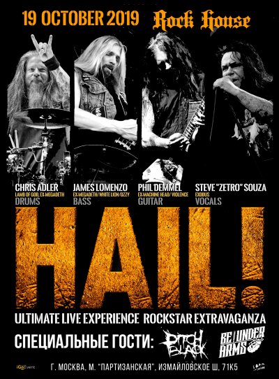 19.10.2019 - Rock House - HAIL!, Pitchblack, Be Under Arms
