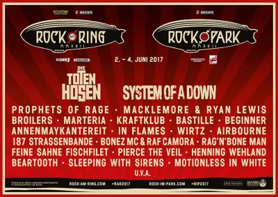 Первые участники Rock Am Ring и Rock Im Park 2017