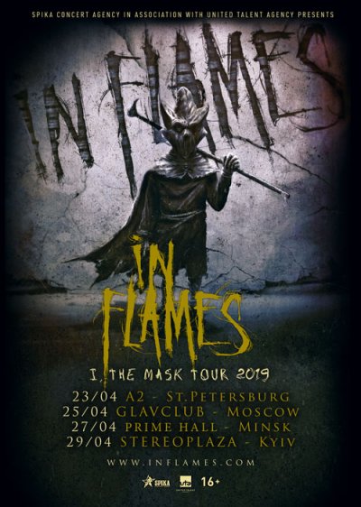 In Flames представят новый альбом в России, Беларуси и Украине