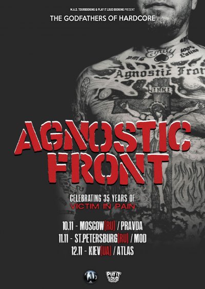 Agnostic Front выступят в столицах России и Украины в ноябре